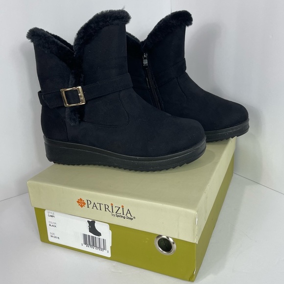 Patrizia By Spring Step Campi Black Boots Size 8 - Picture 10 of 12